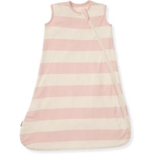 Burt’s Bees Baby Unisex Newborn Essentials 100% Organic Cotton Beekeeper Wearable Blanket(Pink Sand Rugby Stripe)