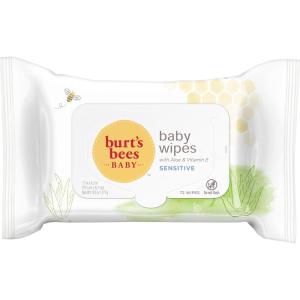 Burt’s Bees Baby Wipes, Unscented Natural for Sensitive Skin with Aloe and Vitamin E – 72 Baby Wipes – 10 Pack(Unscented)