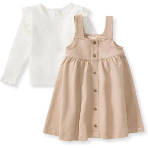 Burt’s Bees Baby baby-girls Dress Set, Infant & Toddler, Short & Long-sleeve, 100% Organic Cotton(Bee Wings)