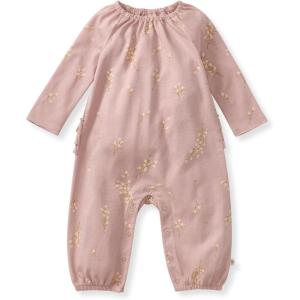 Burt’s Bees Baby baby-girls Jumpsuit – 100% Organic Cotton, One-piece Coverall Outfit for Sizes Newborn to 24 Months(Budding Beauty)