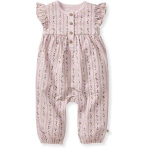 Burt’s Bees Baby baby-girls Jumpsuit, 100% Organic Cotton One-piece Sleeveless Outfit Coverall(Farmhouse Floral)
