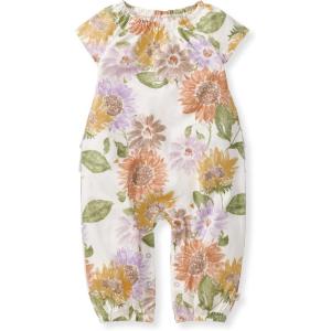 Burt’s Bees Baby baby-girls Jumpsuit, 100% Organic Cotton One-piece Sleeveless Outfit Coverall(Sweet Sunflowers)
