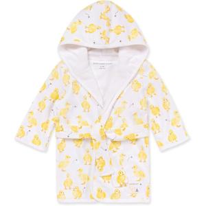 Burt’s Bees Baby baby-girls Unisex Baby Infant Unisex Hooded Robe Organic Knit Terry Bathrobe(Little Ducks)
