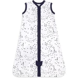 Burt’s Bees Baby unisex-baby Beekeeper Wearable Blanket, 100% Organic Cotton, Swaddle Bag(A Midnight Twinkle)