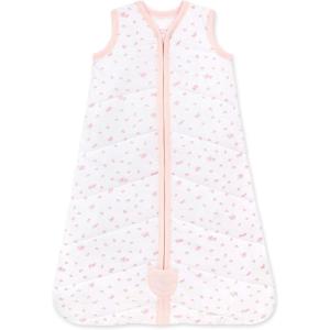 Burt’s Bees Baby unisex-baby Beekeeper Wearable Blanket, 100% Organic Cotton, Swaddle Bag(Quilted Butterfly Garden)