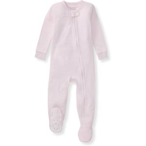 Burt’s Bees Baby unisex-baby Honeysoft Sleeper Pajamas, Zip Front Non-slip Footed Footie Pjs, Organic Cotton & Lyocell(Lavender Jersey Slub)