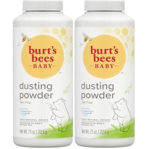 Burt’s Bees Stocking Stuffers, Baby Dusting Powder, 100% Natural Origin, Talc-Free, Pediatrician Tested, 7.5 Ounces, Pack May Very(7.5 Ounce (Pack of 2))