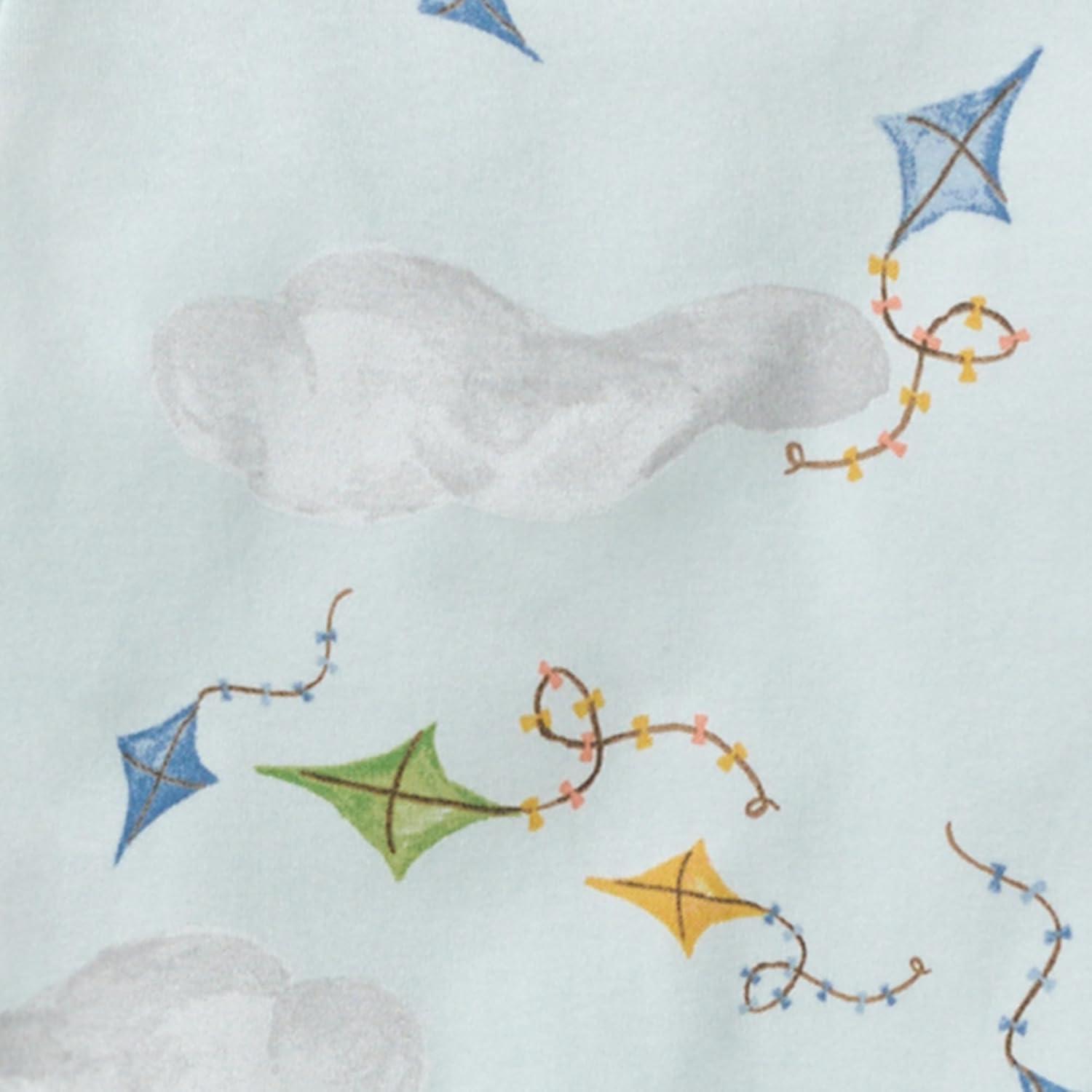 imageBurts Bees Baby babyboys Sleeper Pjs 100 Organic Cotton Onepiece Footie Zip Up Jumpsuit Snug Fit PajamasKite Festival