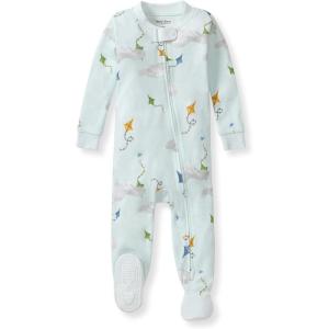 Burt’s Bees Baby baby-boys Sleeper Pjs, 100% Organic Cotton, One-piece Footie, Zip Up Jumpsuit, Snug Fit Pajamas(Kite Festival)