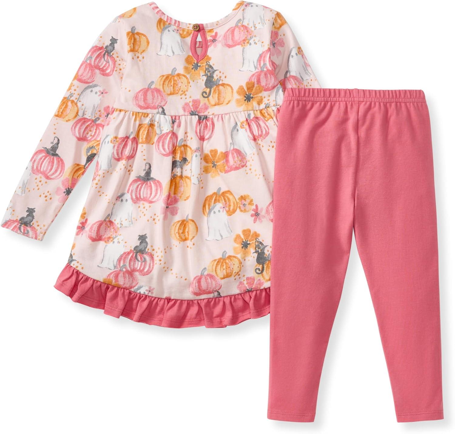 imageBurts Bees Baby Baby Girls Long Sleeve Top and Pant Set 100 Organic Cotton OutfitMagical Pumpkin