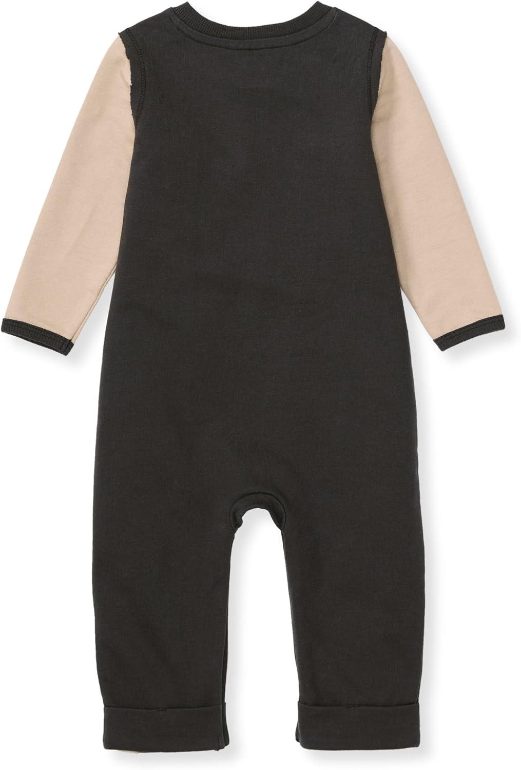 imageBurts Bees Baby Boys Jumpsuit 100 Organic Cotton Onepiece Long Sleeve CoverallDoe Colorblock