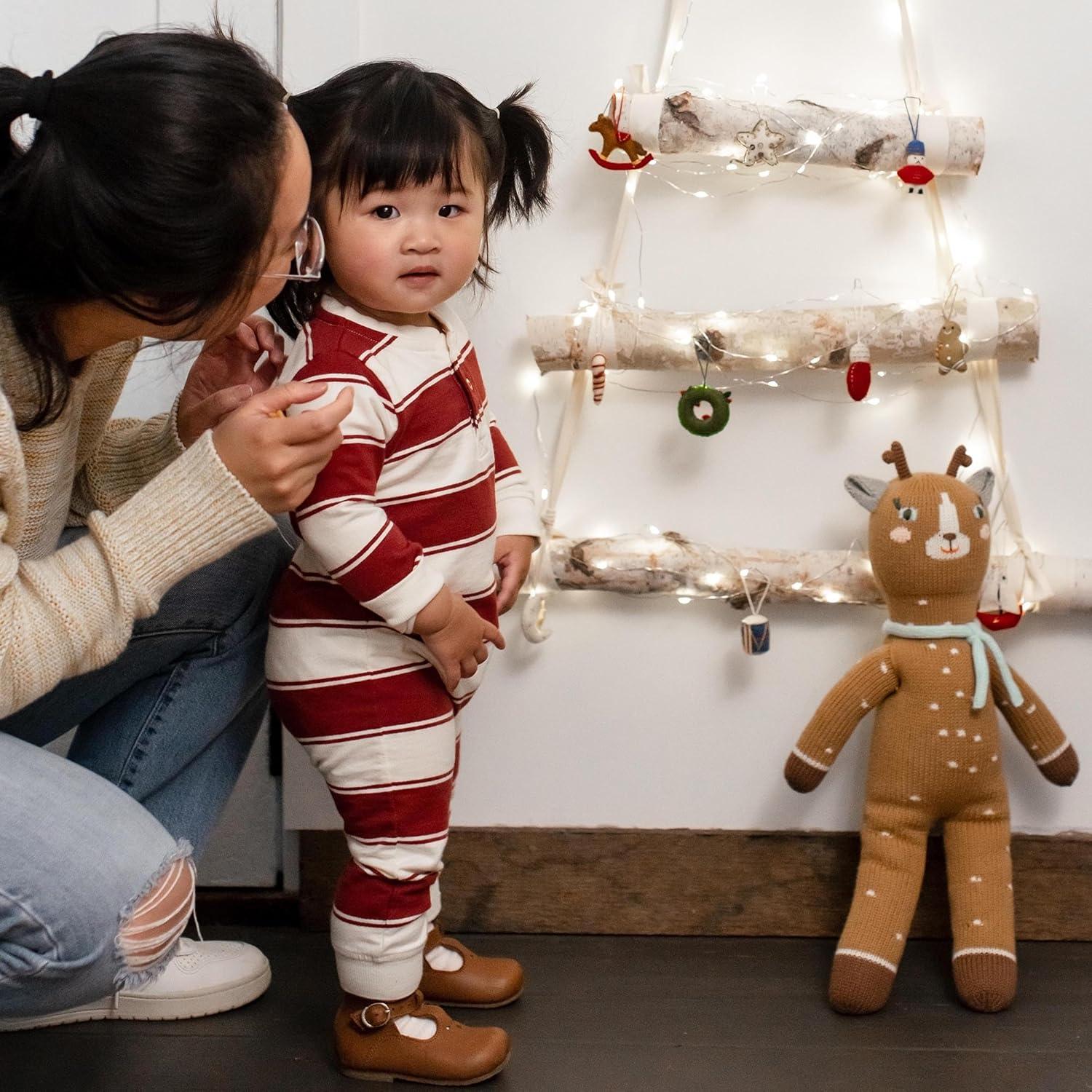 imageBurts Bees Baby Boys Jumpsuit 100 Organic Cotton Onepiece Long Sleeve CoverallRugby Peace Stripe