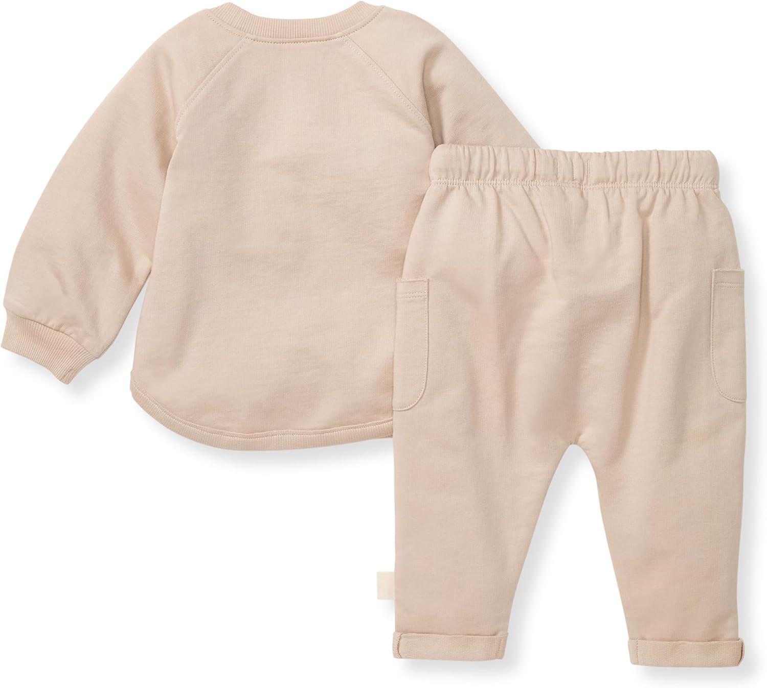 imageBurts Bees Baby Boys Shirt and Pant Set Long Sleeve Top amp Bottom Outfit Bundle 100 Organic CottonCool Bunny Set