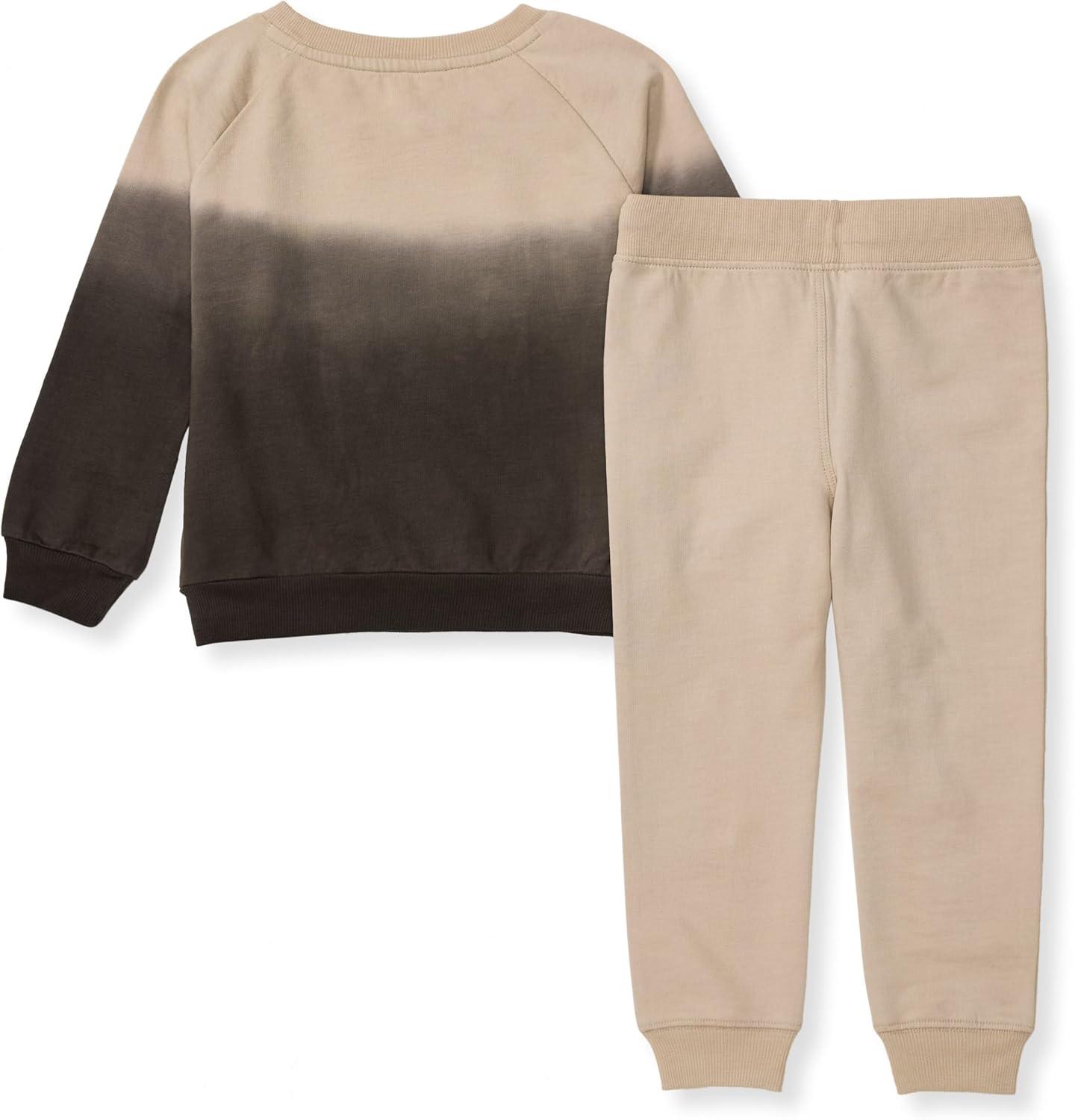 imageBurts Bees Baby Boys Shirt and Pant Set Long Sleeve Top amp Bottom Outfit Bundle 100 Organic CottonDelicate Doe Dip Dye