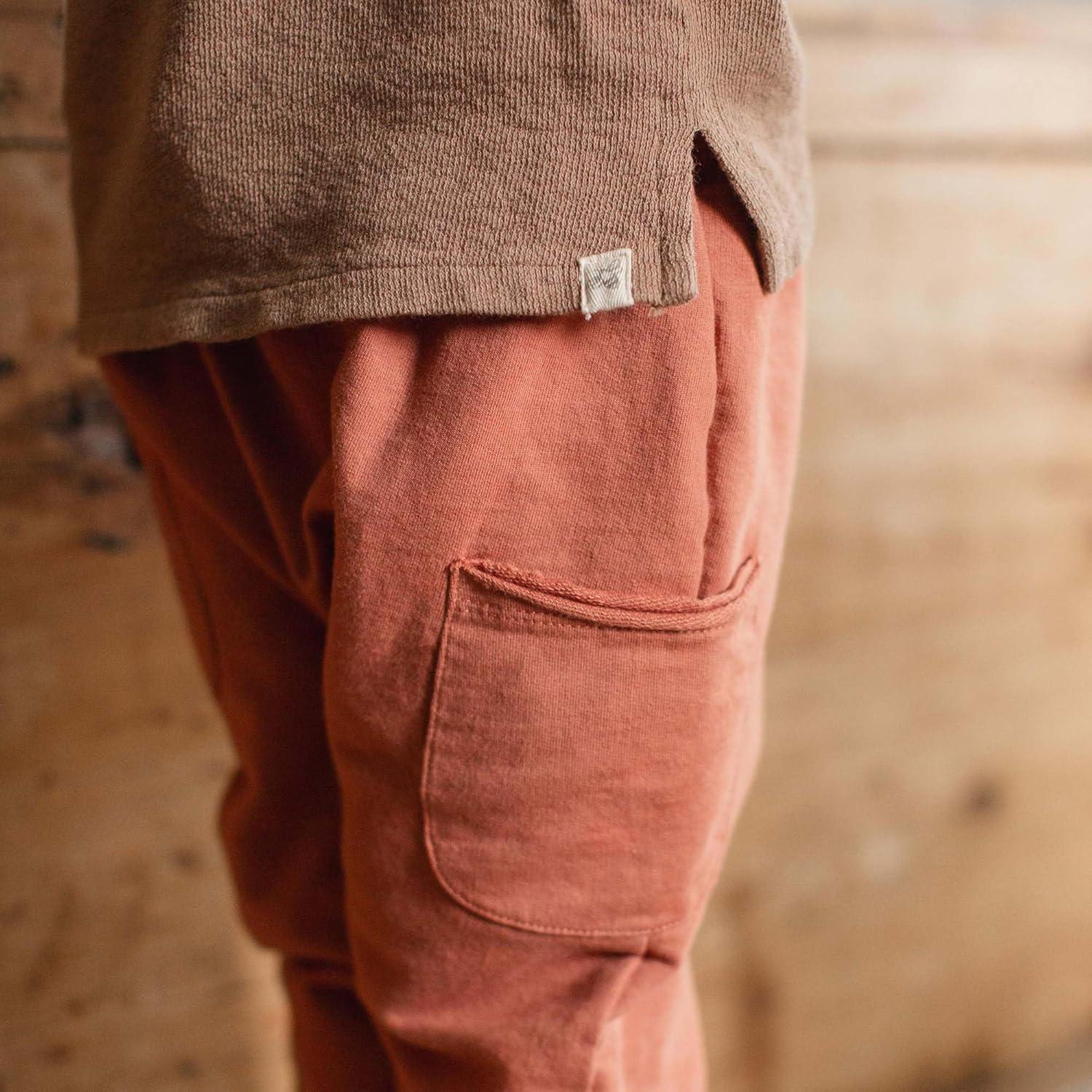 imageBurts Bees Baby Boys Shirt and Pant Set Long Sleeve Top amp Bottom Outfit Bundle 100 Organic CottonGinger Textured Knit