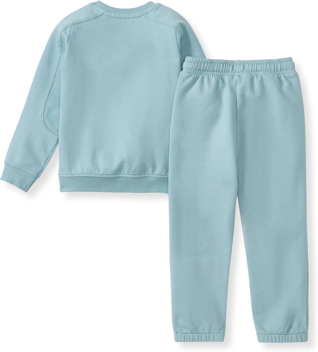 imageBurts Bees Baby Boys Shirt and Pant Set Long Sleeve Top amp Bottom Outfit Bundle 100 Organic CottonSeamed Mountain Blue