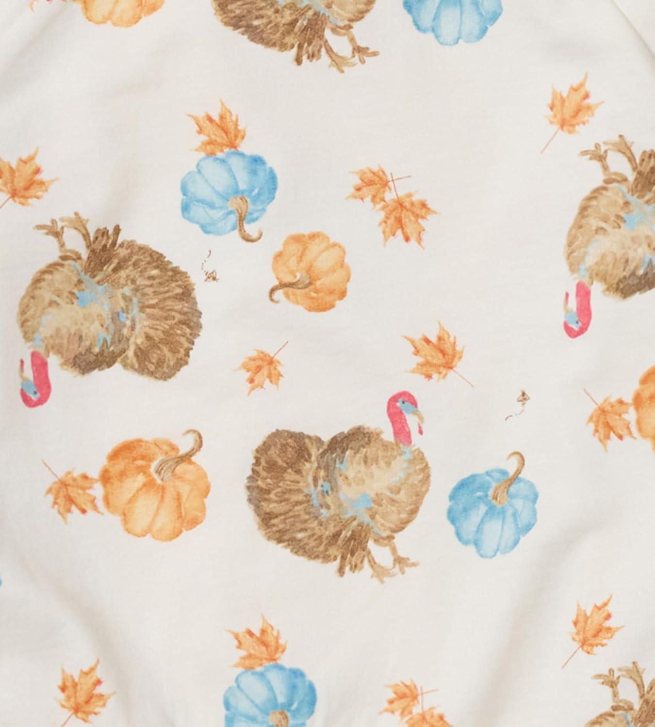 imageBurts Bees Baby Boys Shirt and Pant Set Long Sleeve Top amp Bottom Outfit Bundle 100 Organic CottonTurkey Time