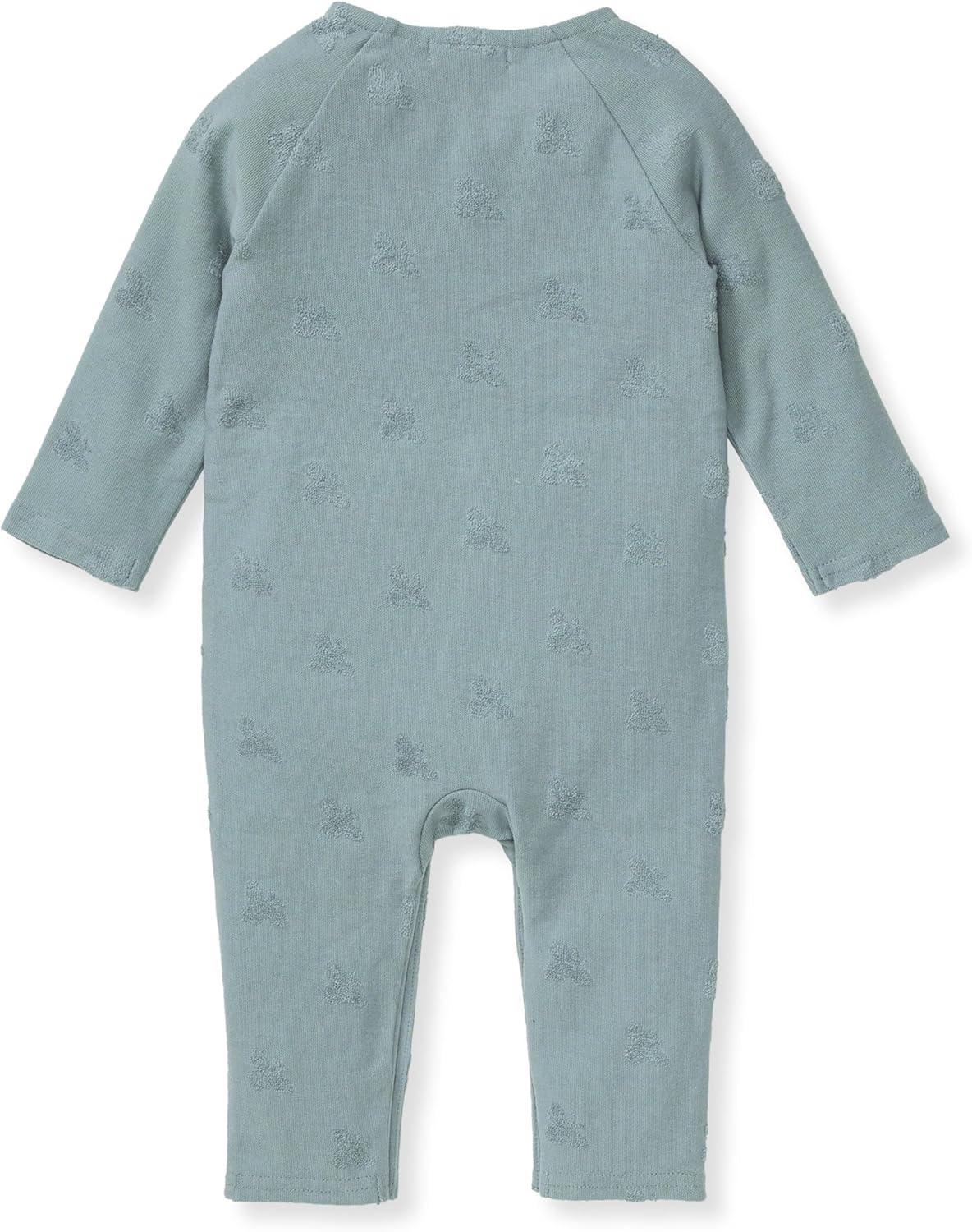 imageBurts Bees Baby babyboys Romper Jumpsuit 100 Organic Cotton Onepiece CoverallBlue Raised Bee