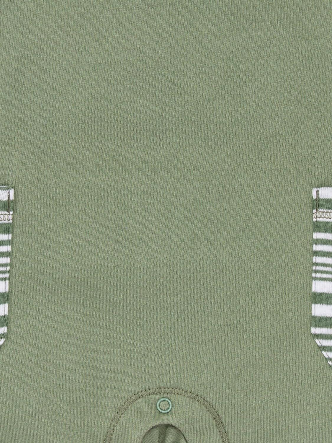 imageBurts Bees Baby babyboys Romper Jumpsuit 100 Organic Cotton Onepiece CoverallGreen Bay Pocket