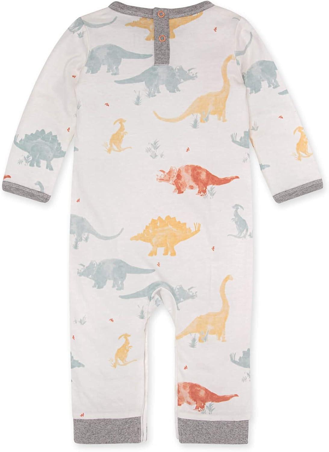 imageBurts Bees Baby babyboys Romper Jumpsuit 100 Organic Cotton Onepiece CoverallJurassic Territory
