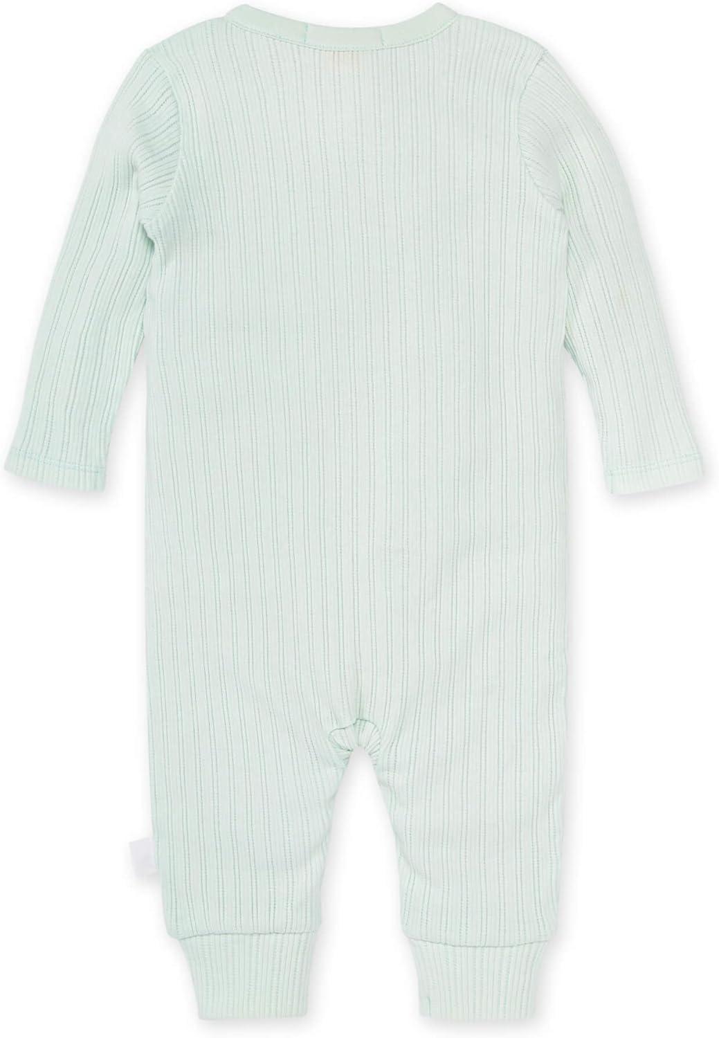 imageBurts Bees Baby babyboys Romper Jumpsuit 100 Organic Cotton Onepiece CoverallMint Sweet Rib Wrap