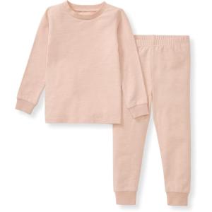 Burt’s Bees Baby baby-boys Honeysoft Pajamas, Tee and Pant 2-piece Pj Set, Soft Organic Cotton & Lyocell Blend(Apple Jersey Slub)
