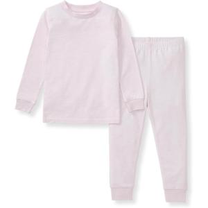 Burt’s Bees Baby baby-boys Honeysoft Pajamas, Tee and Pant 2-piece Pj Set, Soft Organic Cotton & Lyocell Blend(Lavender Jersey Slub)