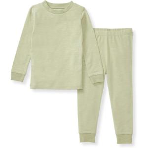 Burt’s Bees Baby baby-boys Honeysoft Pajamas, Tee and Pant 2-piece Pj Set, Soft Organic Cotton & Lyocell Blend(Moss Jersey Slub)