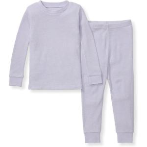 Burt’s Bees Baby baby-boys Honeysoft Pajamas, Tee and Pant 2-piece Pj Set, Soft Organic Cotton & Lyocell Blend(Purple Lilac)