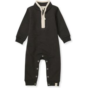 Burt’s Bees Baby baby-boys Romper Jumpsuit, 100% Organic Cotton One-piece Coverall(Ash Quarter Zip)