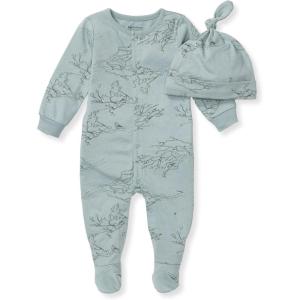 Burt’s Bees Baby baby-boys Romper Jumpsuit, 100% Organic Cotton One-piece Coverall(Blue Birds of a Feather)