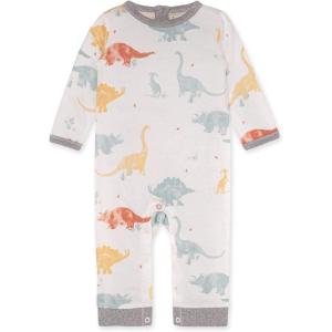 Burt’s Bees Baby baby-boys Romper Jumpsuit, 100% Organic Cotton One-piece Coverall(Jurassic Territory)