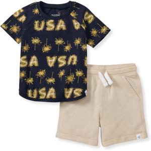 Burt’s Bees Baby Boys Shirt and Pant Set, Top & Shorts Outfit Bundle, 100% Organic Cotton(Usa)