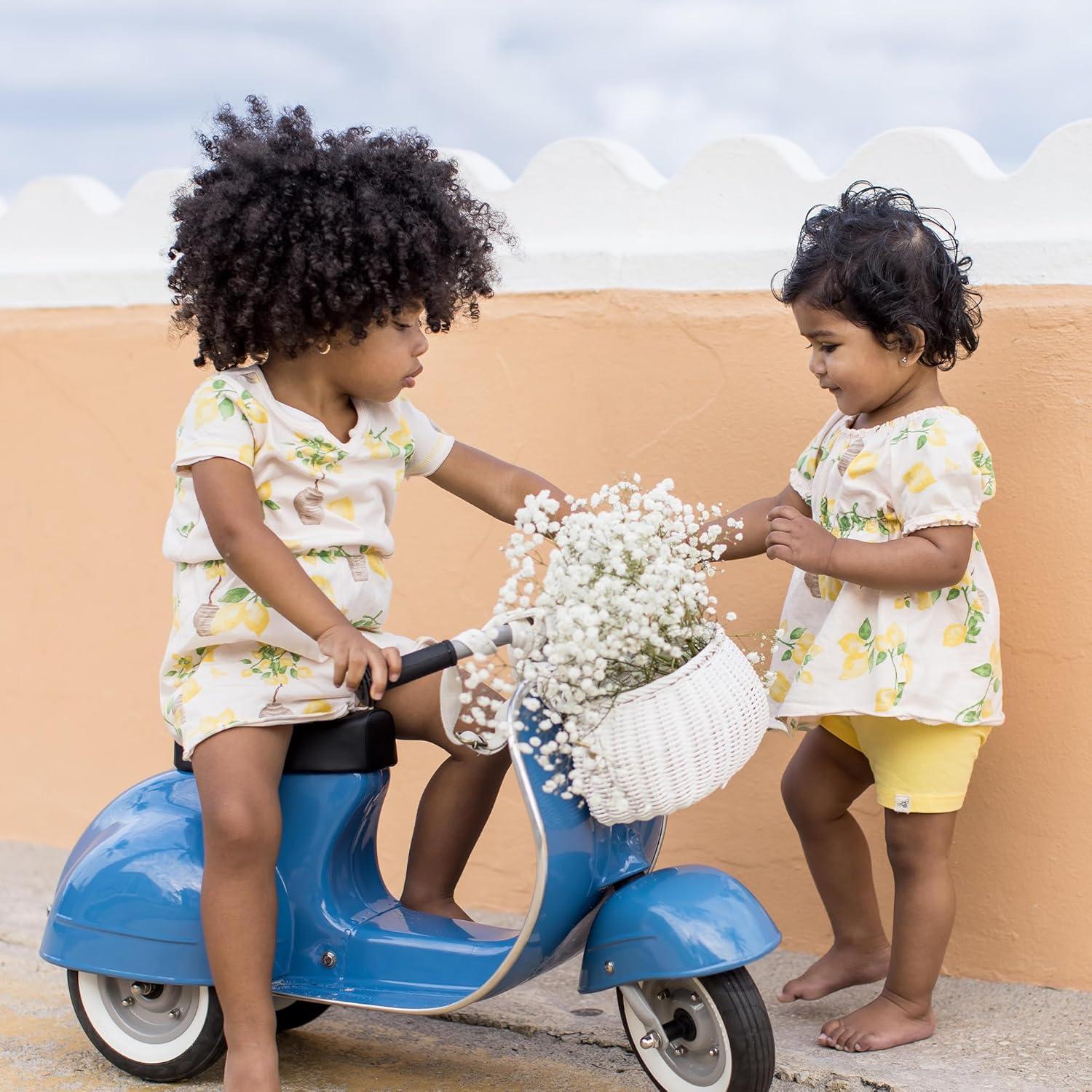 imageBurts Bees Baby Baby Girls Romper 100 Organic Cotton Onepiece Shortall and Layette Set Girl OutfitIsland Lemons