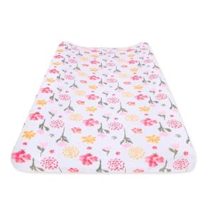 Burt’s Bees Baby – Changing Pad Cover, 100% Organic Jersey Cotton Changing Pad Liner for Standard 16 x 32 Inch Changing Mats(Florals)