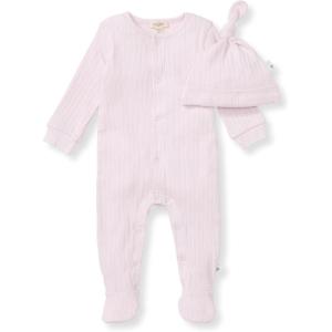 Burt’s Bees Baby Baby Girls Romper – 100% Organic Cotton, One-Piece Shortall Girl Outfit for Sizes Newborn to 24 Months
