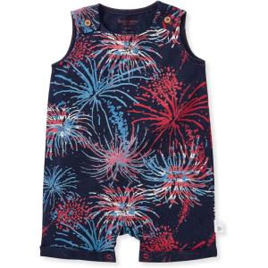 Burt’s Bees Baby baby-boys Sleeveless Romper, 100% Organic Cotton One-piece Romper Suit(Celebrate America)